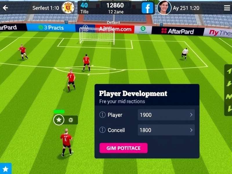 Football Midfield King Player Development Interface